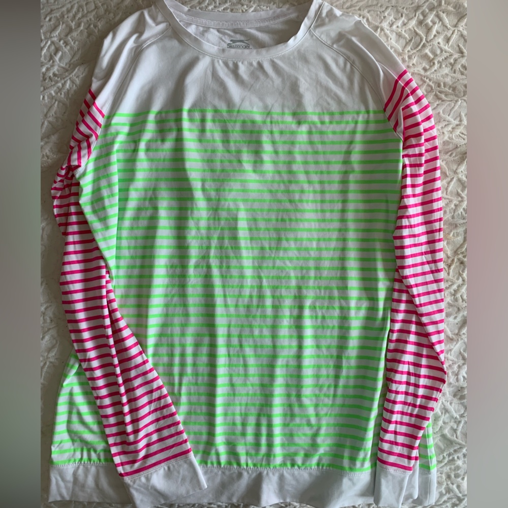 Slazenger Striped Active Top